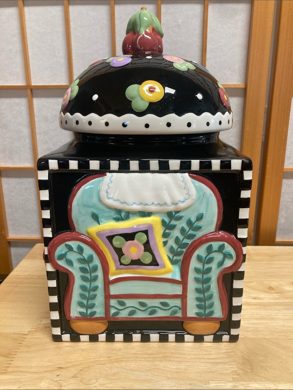 Mary Engelbreit Vintage Love, Home, Family, Friend Cookie Jar - Picture 3 of 11